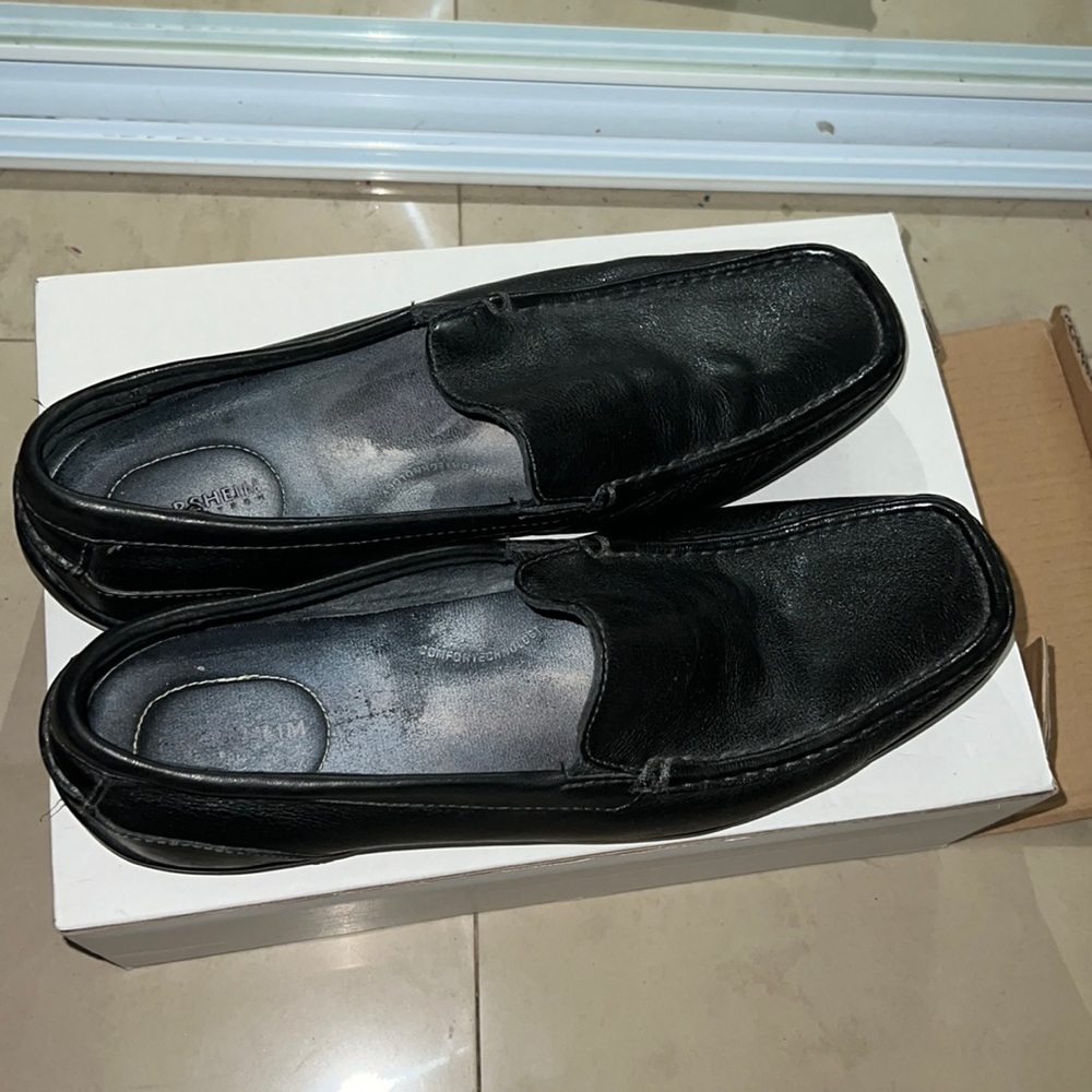 florsheim black leather shoes